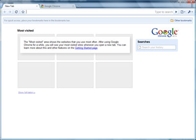 Google Chrome first look