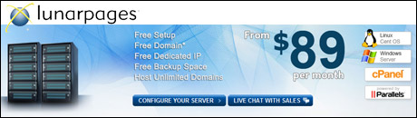 Advantages of a dedicated server from LunarPages