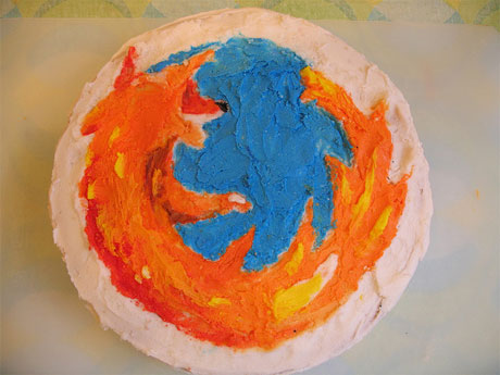 Firefox web browser cake
