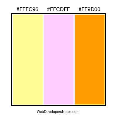 Web site color chart #104