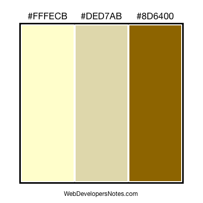 Web site color chart #105