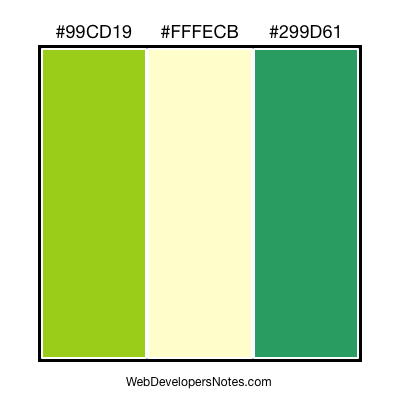 Green color combination #017