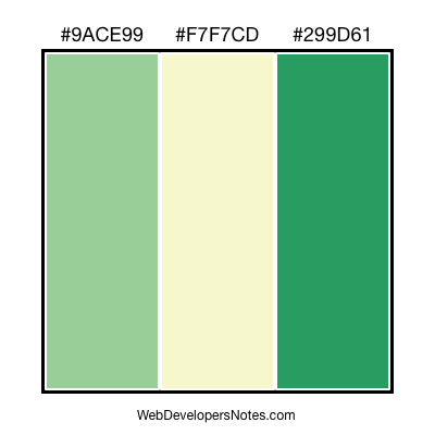 Green color combination #018