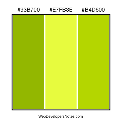 Green color combination #001