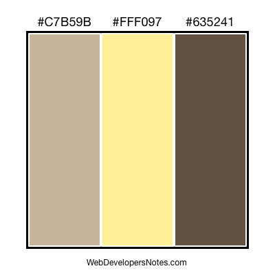 Brown color combination #007