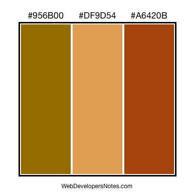 Brown color combination #012