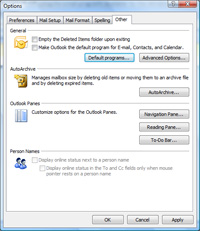 Change Default Email Program In Windows Vista
