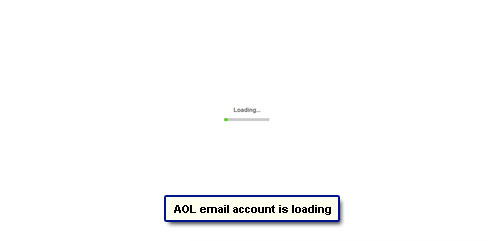 AOL email account loads