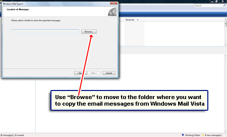 How To Export Windows Mail In Vista