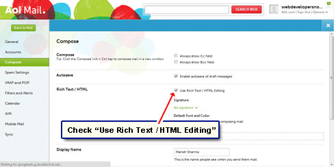 Use Rich Text / HTML editing mode