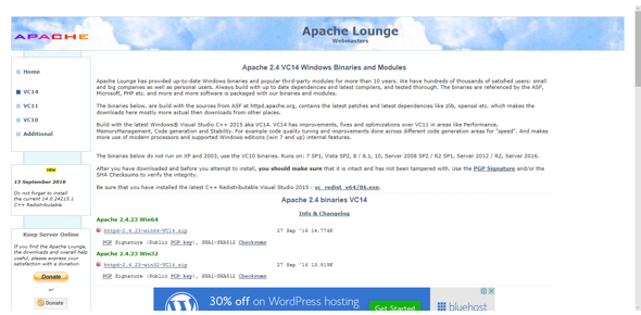 Apache Lounge web site