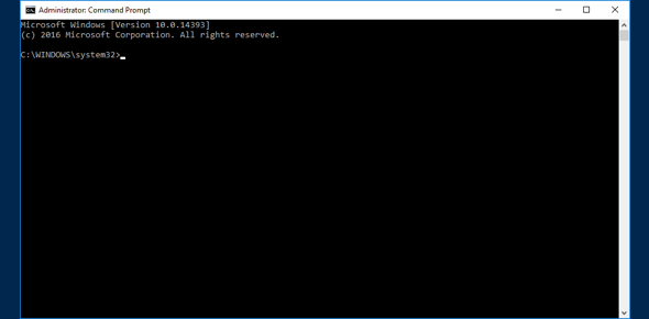 Command Prompt window opens
