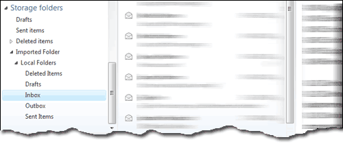 Import E-Mail-Problem in Windows Live Mail - Nachrichten an Storage-Ordner importiert