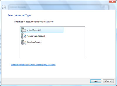 Configuring Gmail account in Windows Mail Vista
