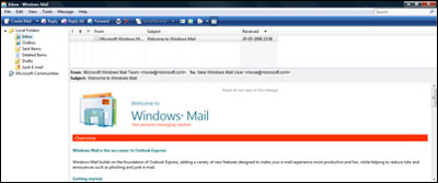 Windows Mail first look