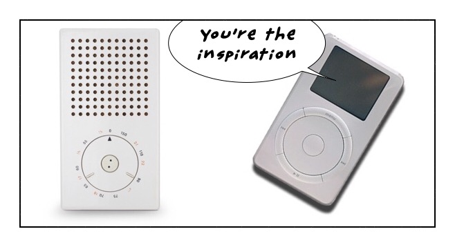 Braun T3 transistor radio design was the inspiration for the iPod