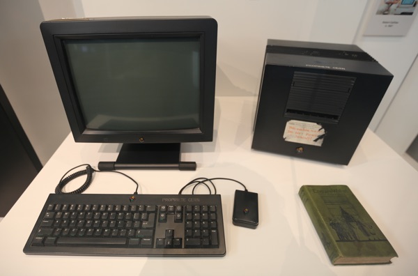 The NeXT computers used by Sir Tim Berners-Lee to create the World Wide Web now at display at CERN