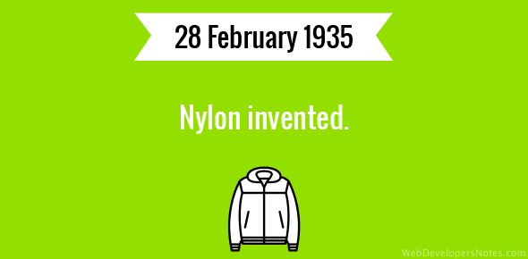 Nylon Invented 43