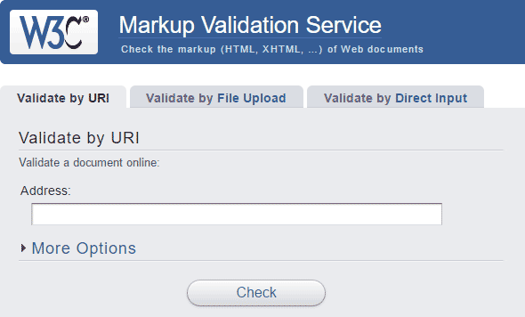 W3c Markup Validation Service