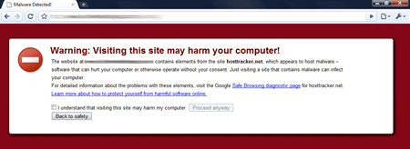Chrome malware warning - an increased security measure