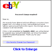 eBay.com phishing scam - click to enlarge