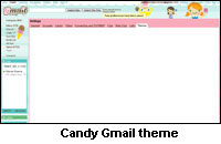 Candy Gmail theme - fun and cartoony