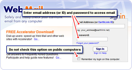 earthlink login email account check