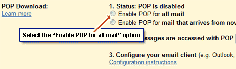 Enable POP on your Sky email account