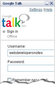 The Gtalk program that will give notifications for newly arrives email at your Gmail account
