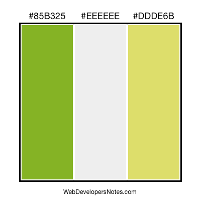 Web site color chart #101
