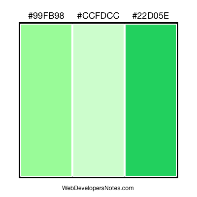 Green color combination #034