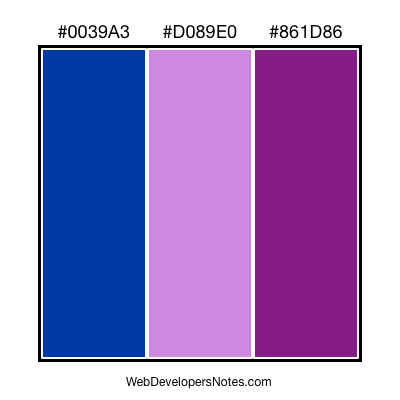 Web site color chart #79