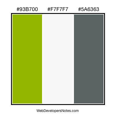 Green color combination #005