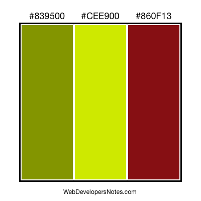 Colour chart #005