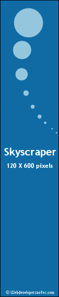 Skyscraper - 120 X 600 pixels