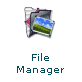 The File Manager icon at the control panel of my web hosting server