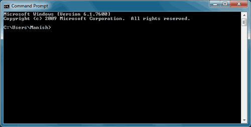 Command Prompt - Terminal window