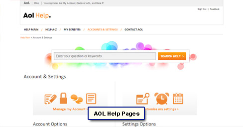 The AOL Help Pages