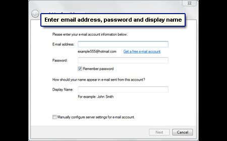 Enter Basic Telus email info