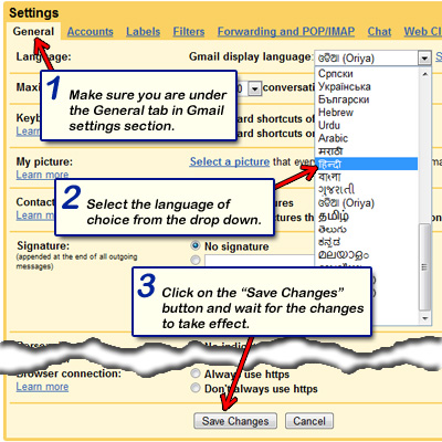 Change the Gmail language in 3 simple steps