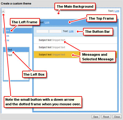 Create your Gmail theme by choosing colors for different web page elements
