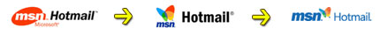 Changes to the logo on MSN Hotmail brand