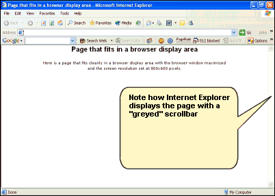 Grayed scrollbar in Internet Explorer - Transparent or Hidden scrollbars
