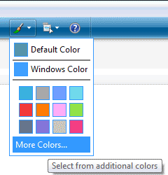Using different colors for Windows Live Mail layout