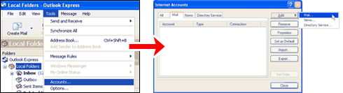 Setup Yahoo! email account on Outlook Express program to download email