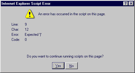 JavaScript Error in Internet Explorer