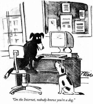 Internet dog cartoon in The New Yorker by Peter Steiner