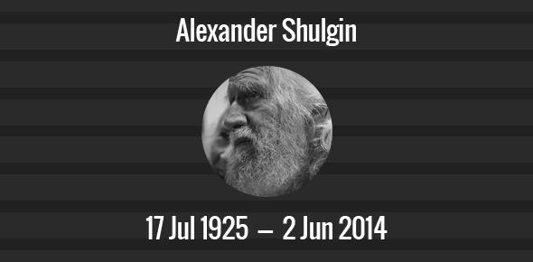 Alexander Shulgin cover image