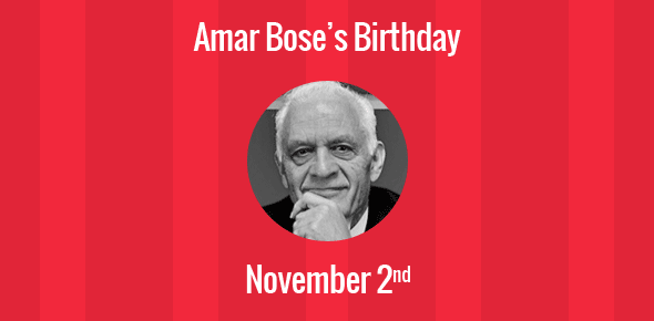 Amar Bose cover image