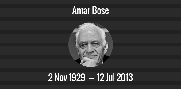 Amar Bose cover image